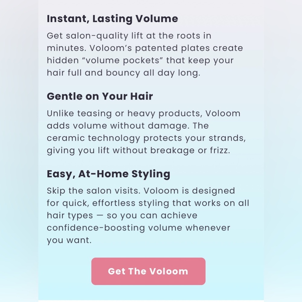 Used once. Voloom Hair Volumizing Iron Rootie (3/4”) - Picture 5 of 5